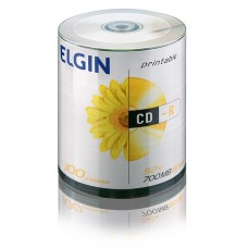 CD-R PRINTABLE 80min 700MB 52x EMBALAGEM C/100 ELGIN